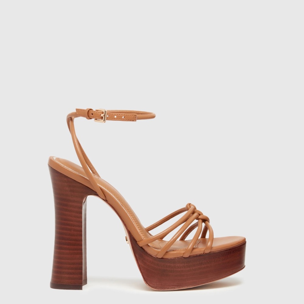 Elegant Tan Platform Sandals